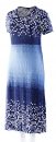 AMÁLKA - šaty krátky rukáv 120 - 125 cm - nadmerná veľkosť - Šaty | Princesový strih - Farba modrá + biela.