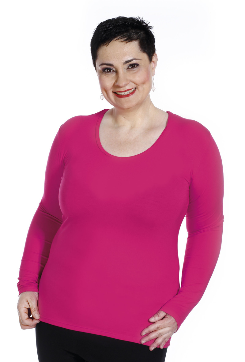 BODIE - tričko dlhý rukáv - nadmerná veľkosť - Tričká | Tričká s prírodnými vláknami - Farba fialová.