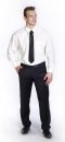 FREDY - pánske spoločenské nohavice - nadmerná veľkosť - Pánske nohavice | Klasické - Farba sivá.