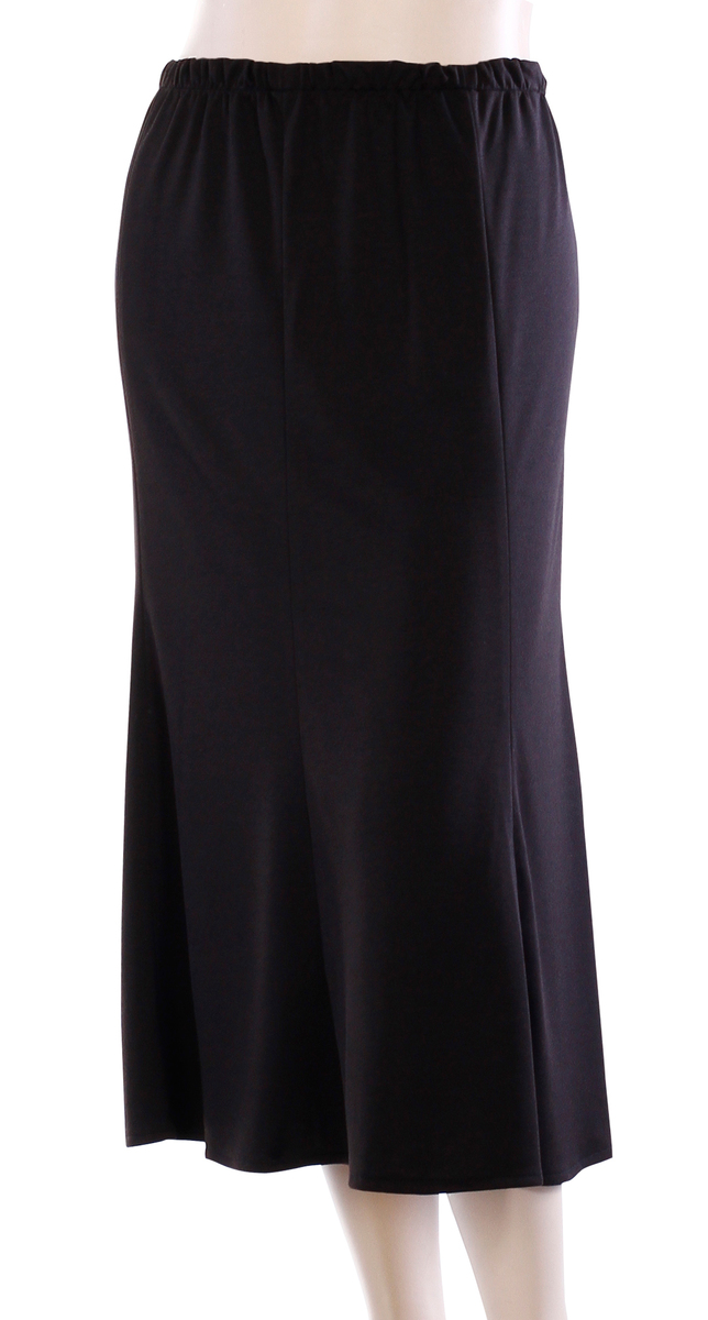 JISTELLA - teplá úpletová sukňa 85 cm - nadmerná veľkosť - Sukne - Farba čierna.