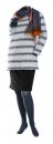 MANESA - krátka menčestrová sukňa 67 cm - nadmerná veľkosť - Sukne - Farba čierna.