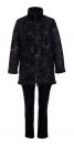 Teplý zimný 3/4 kabát čierny - MÍŠA - nadmerná veľkosť - Kabáty a bundy | kabáty - Farba čierna.