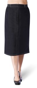 Úzka riflová sukňa ELSURI - nadmerná veľkosť - Sukne - Farba modrá.