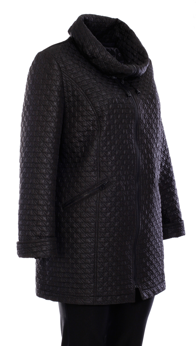 VAFLE - ľahká zateplená bunda - nadmerná veľkosť - Kabáty a bundy | Bundy - Farba čierna.