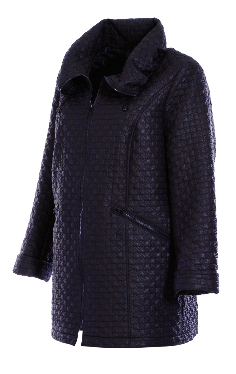 VAFLE - ľahká zateplená bunda - nadmerná veľkosť - Kabáty a bundy | Bundy - Farba tm. modrá.