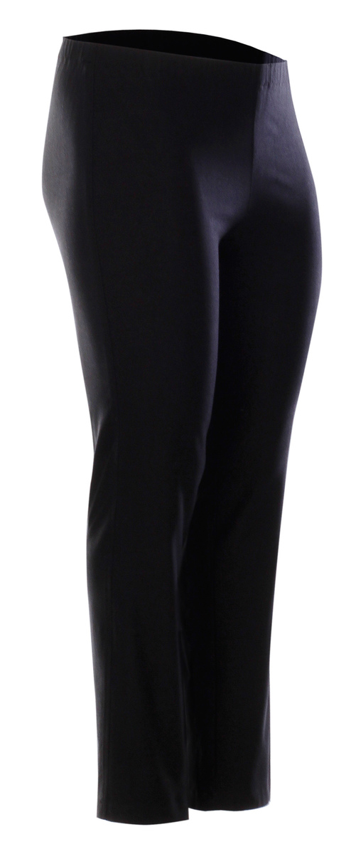Zateplené tenké a hrejivé nohavice RADIM 103 - 108 cm - nadmerná veľkosť - Nohavice a legíny | Klasické - Farba čierna.