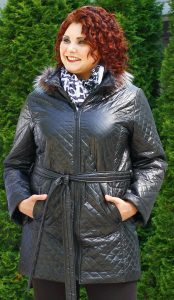 ZINA - bunda 80 - 85 cm - nadmerná veľkosť - Kabáty a bundy | Bundy - Farba biela.