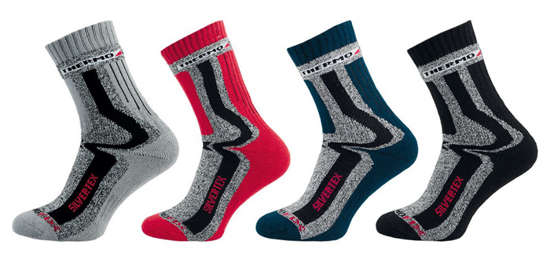 SILVERTEX THERMO - froté ponožky - nadmerná veľkosť - Ponožky a pančuchy | Ponožky - Farba sv. sivá.