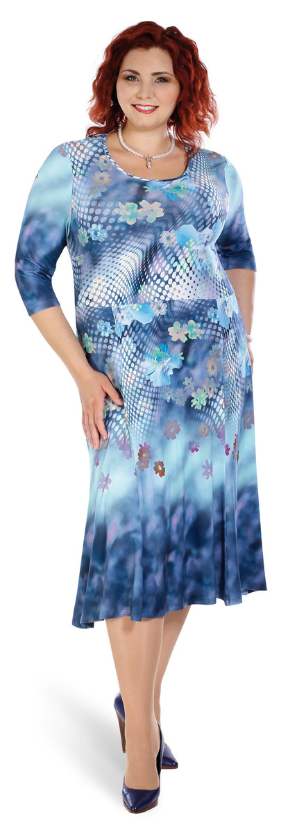 Sibyla - šaty 110 - 115 cm - nadmerná veľkosť - Šaty | Šaty strihané v páse - číselné veľkosti 38.