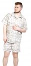 TONY - pánske pyžamo - krátke - nadmerná veľkosť - Pánske pyžamá a župany | pyžamá - číselné veľkosti 44.