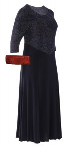 VALENCIA šaty 110 - 115 cm - nadmerná veľkosť - Šaty | Šaty strihané do "áčka" - číselné veľkosti 38.
