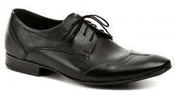 Abil 445 čierne pánske poltopánky - nadmerná veľkosť - Pánska obuv | poltopánky - Farba čierna.