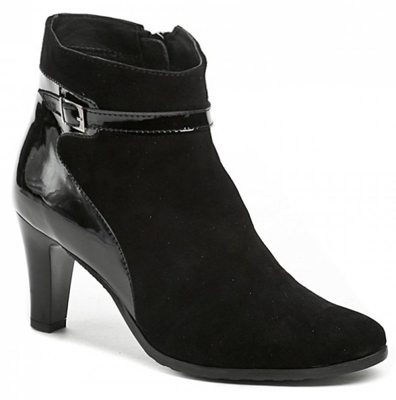 Abil 639 čierne dámske členkové topánky - nadmerná veľkosť - Dámska obuv | čižmy - Farba čierna.