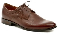 Agda 723 hnedé pánske spoločenské poltopánky - nadmerná veľkosť - Pánska obuv | poltopánky - Farba hnedá.