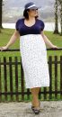 ANDREA - šaty 105 cm - nadmerná veľkosť - Šaty | Šaty strihané pod prsiami - číselné veľkosti 38.