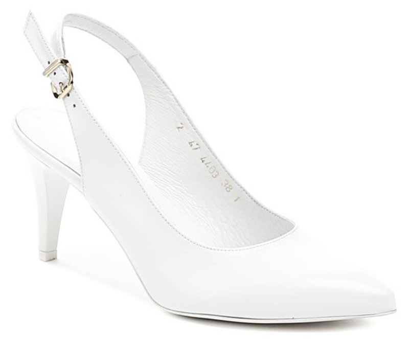Anis AN4403 biela dámska svadobné obuv - nadmerná veľkosť - Dámska obuv | lodičky - Farba biela.