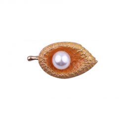 Brož s perlou - nadmerná veľkosť - Šperky | Brošne - Farba zlatá.