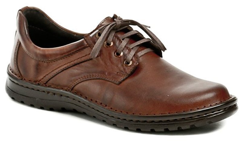 Bukat 186 hnedá pánska obuv - nadmerná veľkosť - Pánska obuv | poltopánky - Farba hnedá.