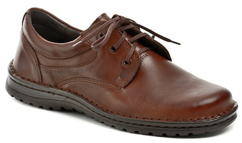 Bukat 201 hnedé pánske poltopánky - nadmerná veľkosť - Pánska obuv | poltopánky - Farba hnedá.