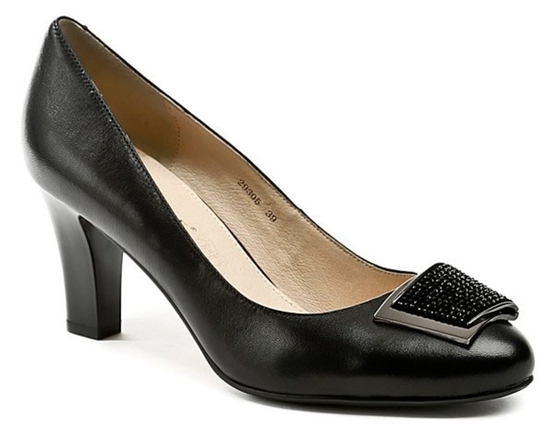 Doska 29305 čierne dámske lodičky - nadmerná veľkosť - Dámska obuv | lodičky - Farba čierna.