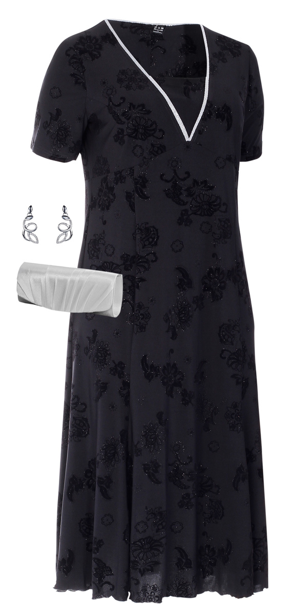 EVA šaty kr. rukáv 110 - 115 cm - nadmerná veľkosť - Šaty | Šaty strihané pod prsiami - číselné veľkosti 38.