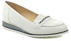 Gamis 3311 biele dámske mokasíny - nadmerná veľkosť - Dámska obuv | poltopánky - Farba biela.
