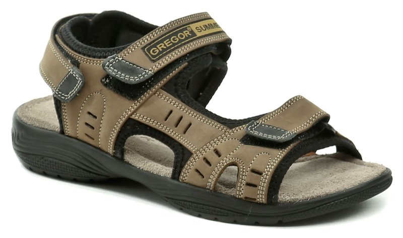 Gregor G1192 béžové sandále - nadmerná veľkosť - Pánska obuv | nazouváky - Farba béžová.