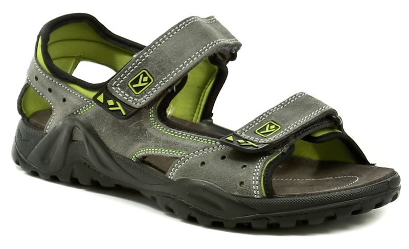 IMAC I2353e21 šedo zelené sandále - nadmerná veľkosť - Pánska obuv | nazouváky - Farba sivá / zelená.