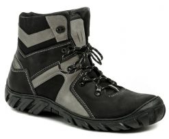 Koma 1052 čierno-šedé pánske nadmerné topánky - nadmerná veľkosť - Pánska obuv | členková - Farba čierna / šedá.