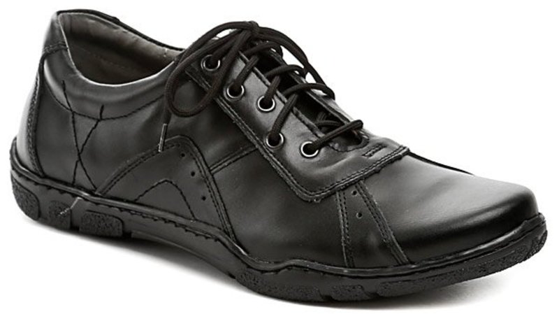 Koma 140 čierne dámske poltopánky - nadmerná veľkosť - Dámska obuv | poltopánky - Farba čierna.