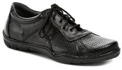 Koma 140-P čierne dámske poltopánky - nadmerná veľkosť - Dámska obuv | poltopánky - Farba čierna.