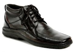 Koma 521 hnedé pánske nadmerné členkové topánky - nadmerná veľkosť - Pánska obuv | členková - Farba hnedá-tmavo.