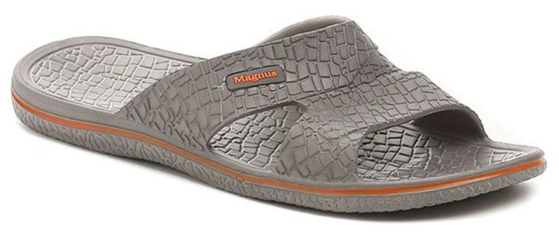 Magnus 68-0054-S1 šedé pánske plážovky - nadmerná veľkosť - Pánska obuv | nazouváky - Farba sivá.