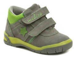 Medico EX5001-1 šedo zelené detské topánky - nadmerná veľkosť - Detská obuv | vychádzková - Farba sivá / zelená.