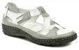 Mintaka 8116224-2 bielo šedé dámske letná poltopánky - nadmerná veľkosť - Dámska obuv | poltopánky - Farba biela/šedá.