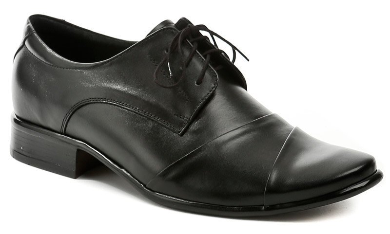 Mintaka 81312G-6 čierne pánske spoločenské poltopánky - nadmerná veľkosť - Pánska obuv | poltopánky - Farba čierna.