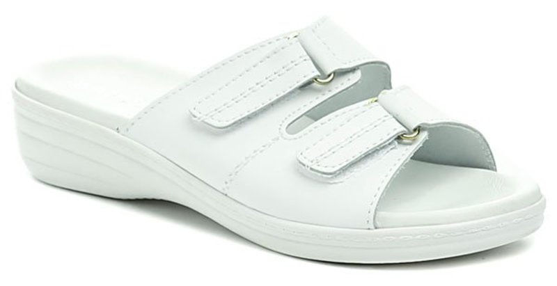 Patrizia Azzi 3629 biele dámske nazouváky - nadmerná veľkosť - Dámska obuv | nazouváky - Farba biela.