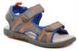 Peddy PO-512-37-07 šedo oranžové detské sandále - nadmerná veľkosť - Detská obuv | sandále - Farba šedá / oranžová.