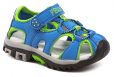 Peddy PY-612-37-11 modré detské sandále - nadmerná veľkosť - Detská obuv | sandále - Farba modrá / zelená.