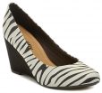 Piccadilly 691001 zebra dámske lodičky - nadmerná veľkosť - Dámska obuv | lodičky - Farba biela/čierna.