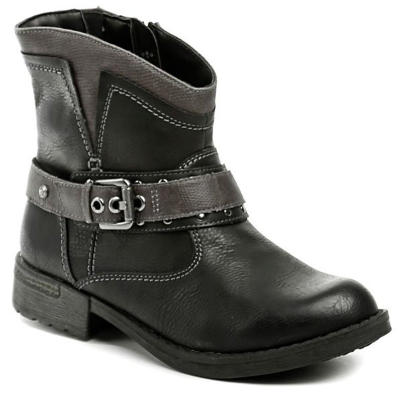 Reflexan 10450-02 čierna dámska členková obuv - nadmerná veľkosť - Dámska obuv | čižmy - Farba čierna.
