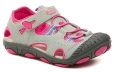Rock Spring Grenada šedo ružové detské sandále - nadmerná veľkosť - Detská obuv | sandále - Farba sivá / ružová.