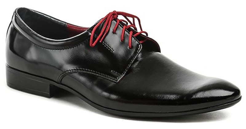 Rossi 470-A čierna pánska spoločenská obuv - nadmerná veľkosť - Pánska obuv | poltopánky - Farba čierna.