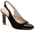 Sandon 078 čierna dámska obuv - nadmerná veľkosť - Dámska obuv | lodičky - Farba čierna.