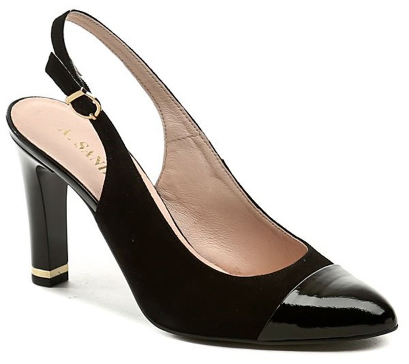 Sandon 078 čierna dámska obuv - nadmerná veľkosť - Dámska obuv | lodičky - Farba čierna.