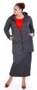 ELKA - fleecový kabátik s kapucňou - nadmerná veľkosť - Kabátiky