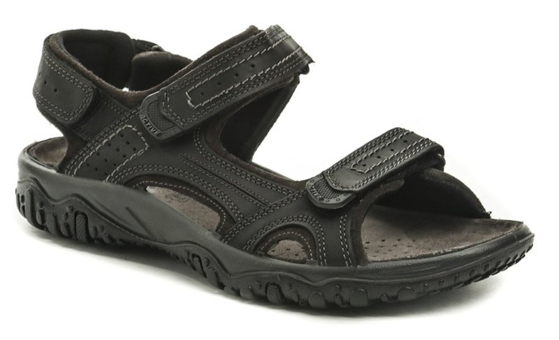 IMAC I2521e61 čierne pánske sandále - nadmerná veľkosť - Pánska obuv | Sandále - Farba čierna.