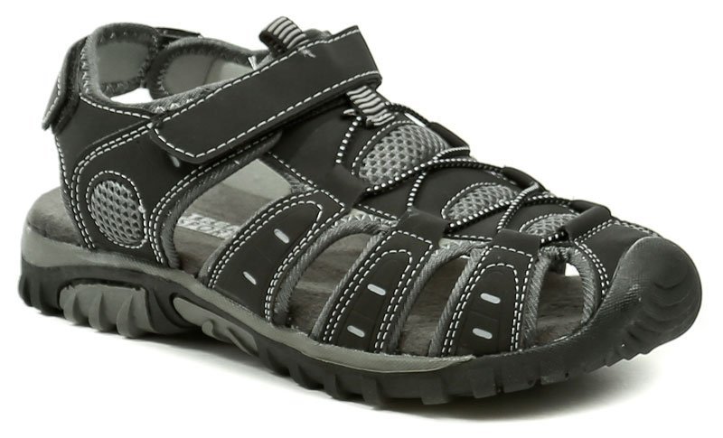 Magnus 633901 čierne pánske sandále - nadmerná veľkosť - Pánska obuv | Sandále - Farba čierna.