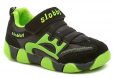 Slobby 47-0035-U6 čierno zelené detské tenisky - nadmerná veľkosť - Detská obuv | vychádzková - Farba čierna/zelená.