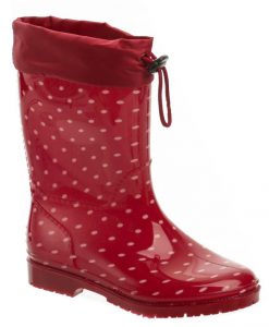 Slobby 166-0003-T1 červené dievčenská čižmy - nadmerná veľkosť - Detská obuv | gumáky - Farba červená.